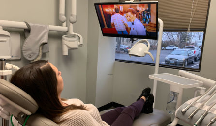 Patients watch Netflix at Perfect Smiles STL